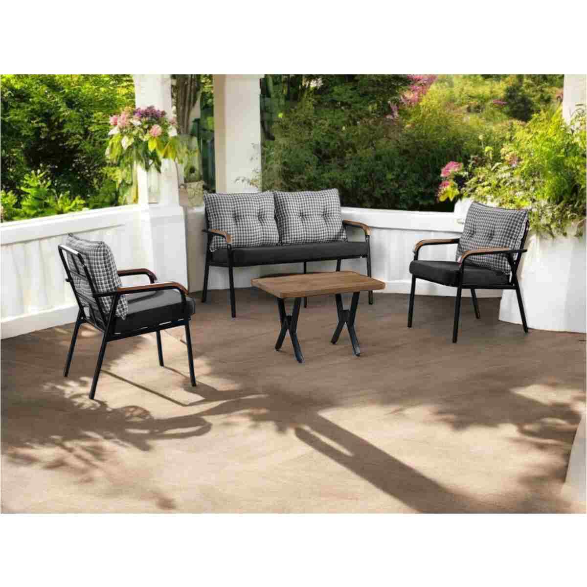 Tu Tienda KÖYCEĞİZ 2+1+1+SEHPA(50*75) BAHÇE BALKON MUTFAK TAKIMI,KAZAYAKLI - Görsel 2