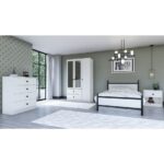Metalia Gm 909 Home Aynalı Düğme Kulplu Genç Odası Takımı