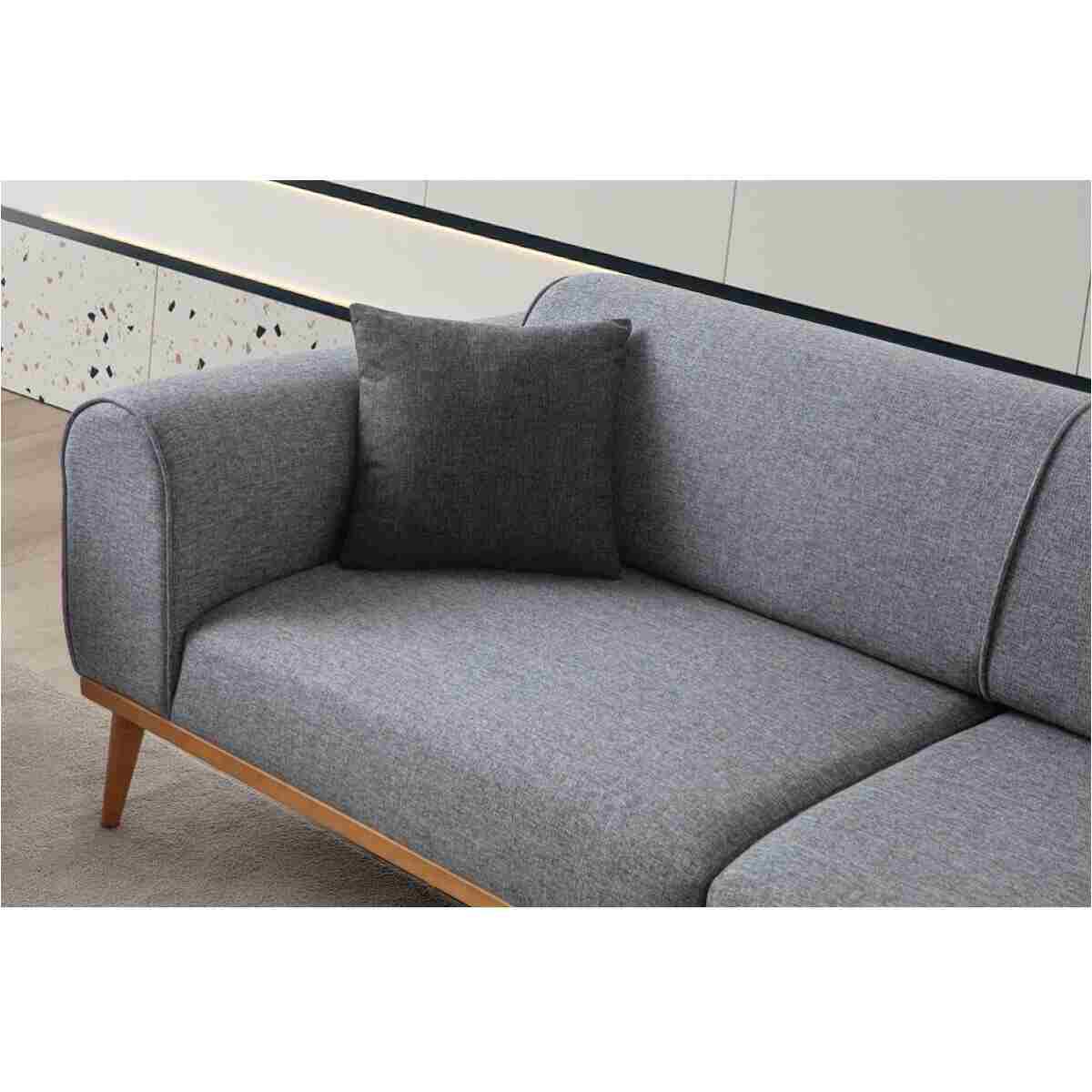 EDSY HOME Rebull 3+3+1+1 Koltuk Takımı Gri Renk - Görsel 7