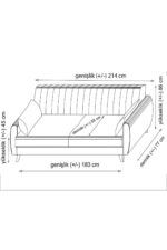 Minar Alkon Üçlü Koltuk-koyu Gri 100 - Görsel 13