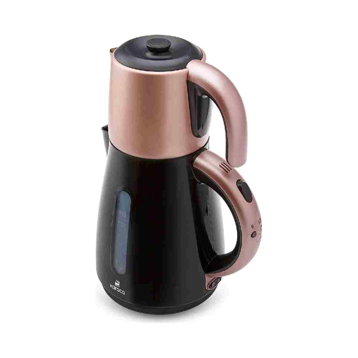 Karaca Daystar Çelik Demlikli 2 In 1 Çay Makinesi Ve Su Isıtıcı Kettle Rosegold - Görsel 8