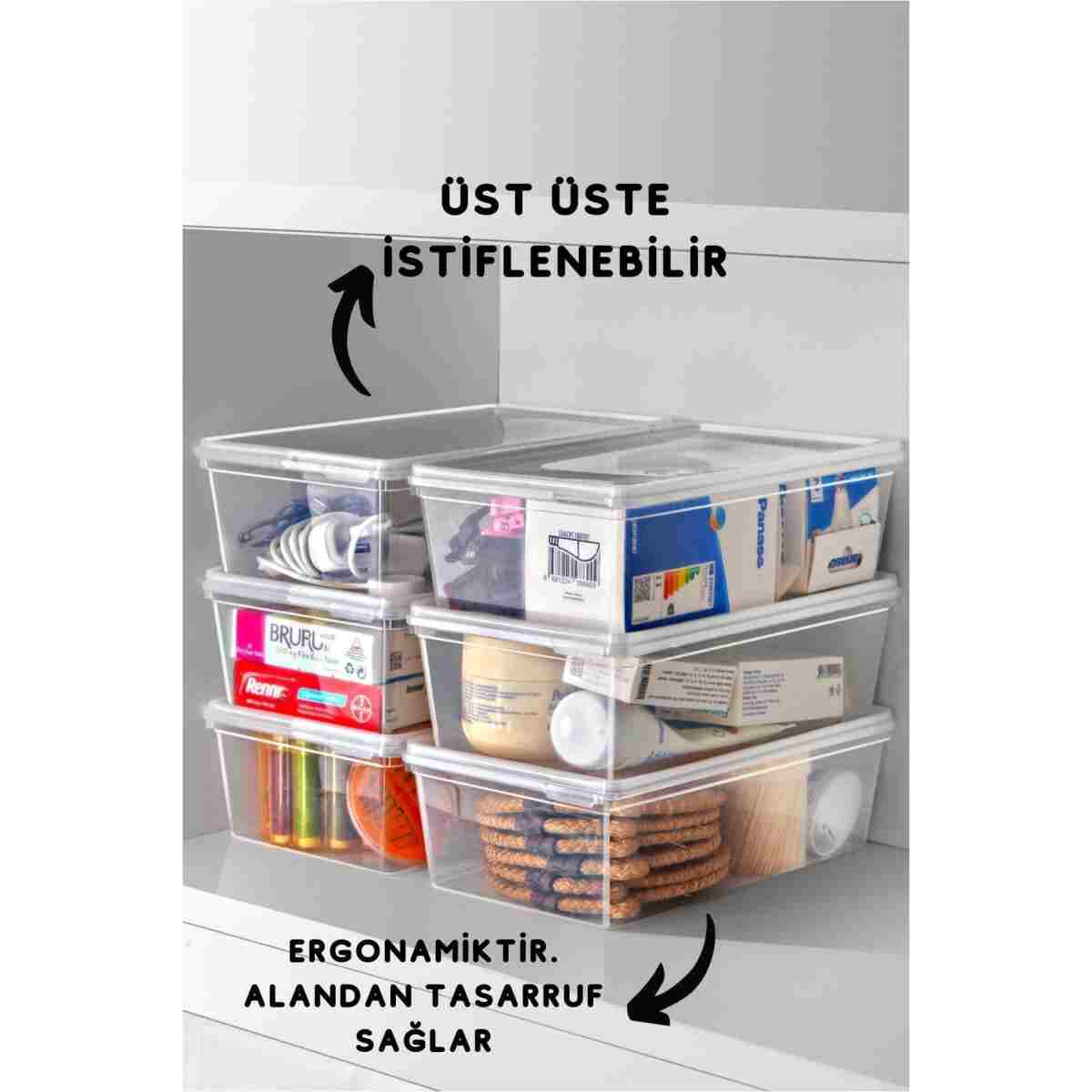 Nandy Home 20 Adet Kendinden Kapaklı Derin Dondurucuya Uygun Saklama Kabı 2 Lt - Görsel 7