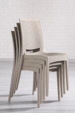 SANDALİE Rattan Large Cappucino Masa Takımı Bahçe&balkon 1 Masa + 6 Sandalye - Görsel 3