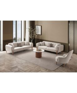 EDSY HOME Galata 3+3+1+1 Koltuk Takımı Krem