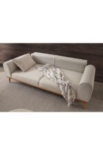 EDSY HOME Rebull 3+3+1+1 Koltuk Takımı Bej Renk - Görsel 5