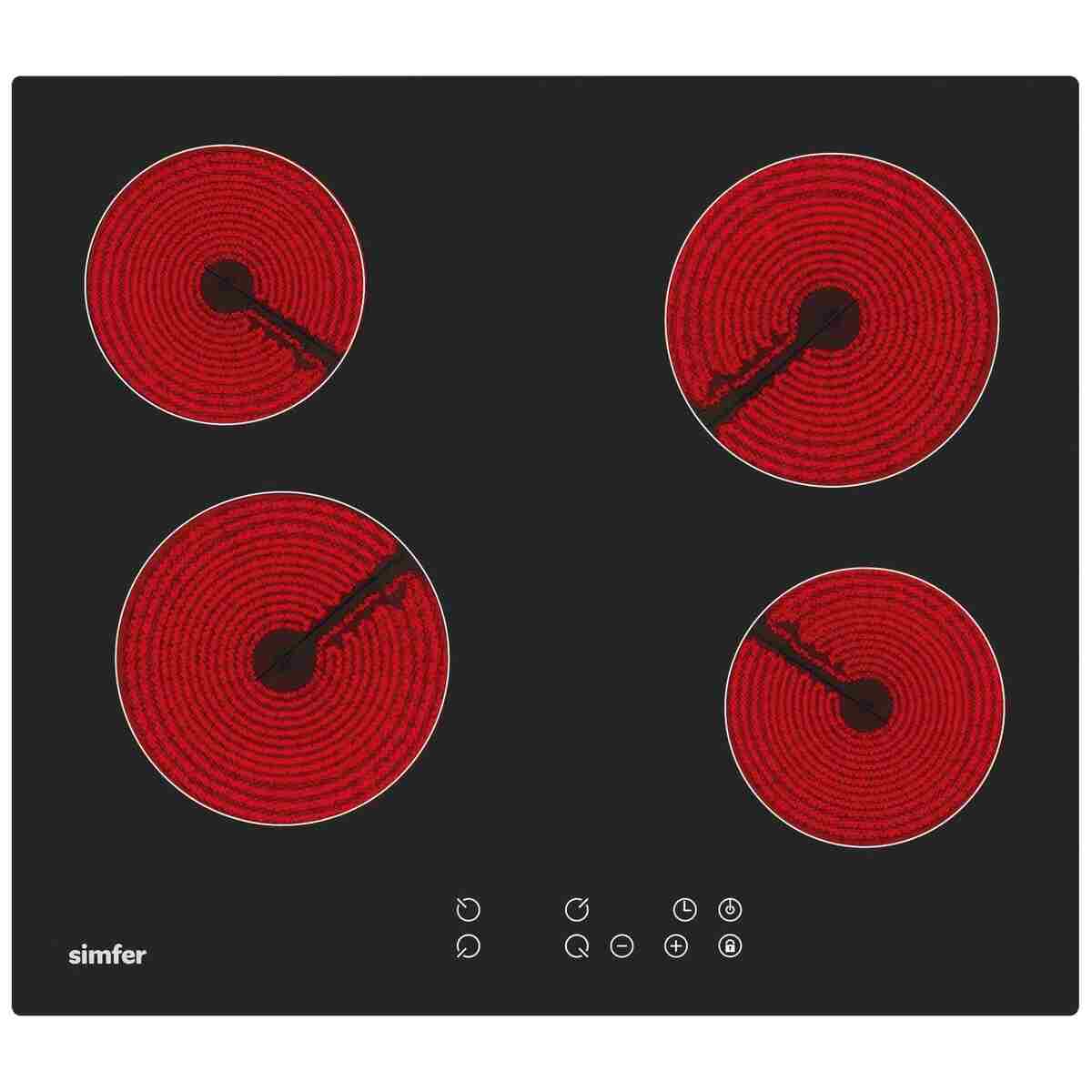 Simfer Ankastre Set Gri Dijital Elektrikli Cam Ocaklı Turbolu 3'lü Set (Fırın+Elektrikli Ocak+Davlumbaz) - Görsel 10