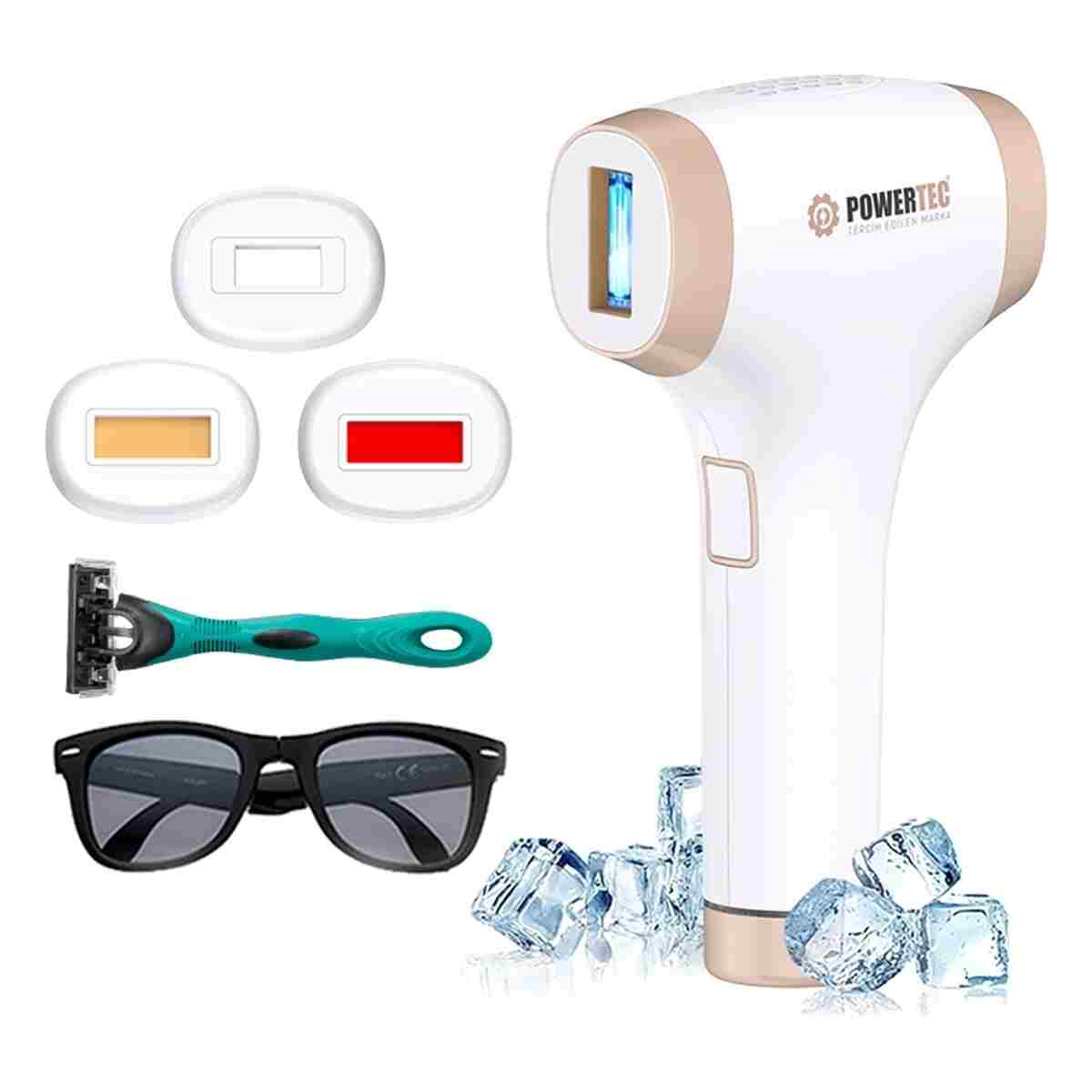 POWERTEC TR-9999 IPL Lazer Epilasyon 999.999 Atım Otomatik/Manuel 9 Modlu | Buz Başlıklı & Çanta Hediyeli - Görsel 12