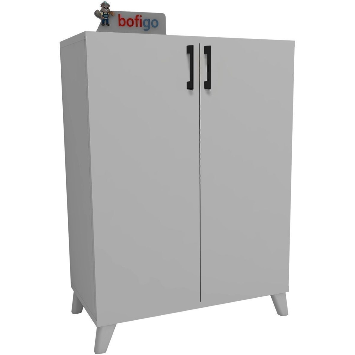 Bofigo 4 Raflı Çok Amaçlı Dolap Çok Amaçlı Mutfak Dolabı Banyo Dolabı Ceren Beyaz - Görsel 6