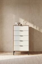 SARMOBİ Arden 5 Çekmeceli Şifonyer/Çamaşırlık 50x105x40 cm Atlas Çam – Modern Tasarım - Görsel 9
