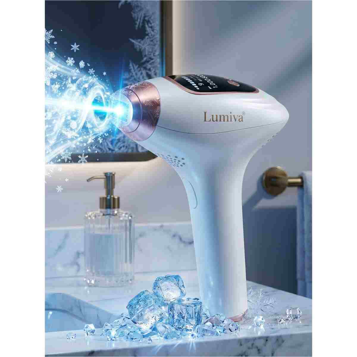 Lumiva LMV1020 IPL Buz Lazer Epilasyon Cihazı 999.999 Atım - ICE Soğutmalı Dokunmatik Ekran Safir Başlık - Görsel 6