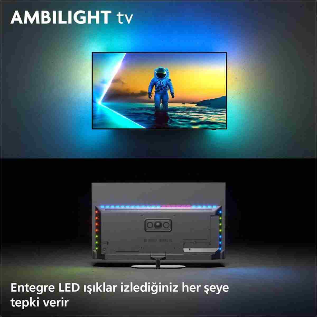 Philips Ambilight TV 55OLED810/12 4K UHD OLED 139cm 55" Smart Dolby Atmos Google TV - Görsel 6