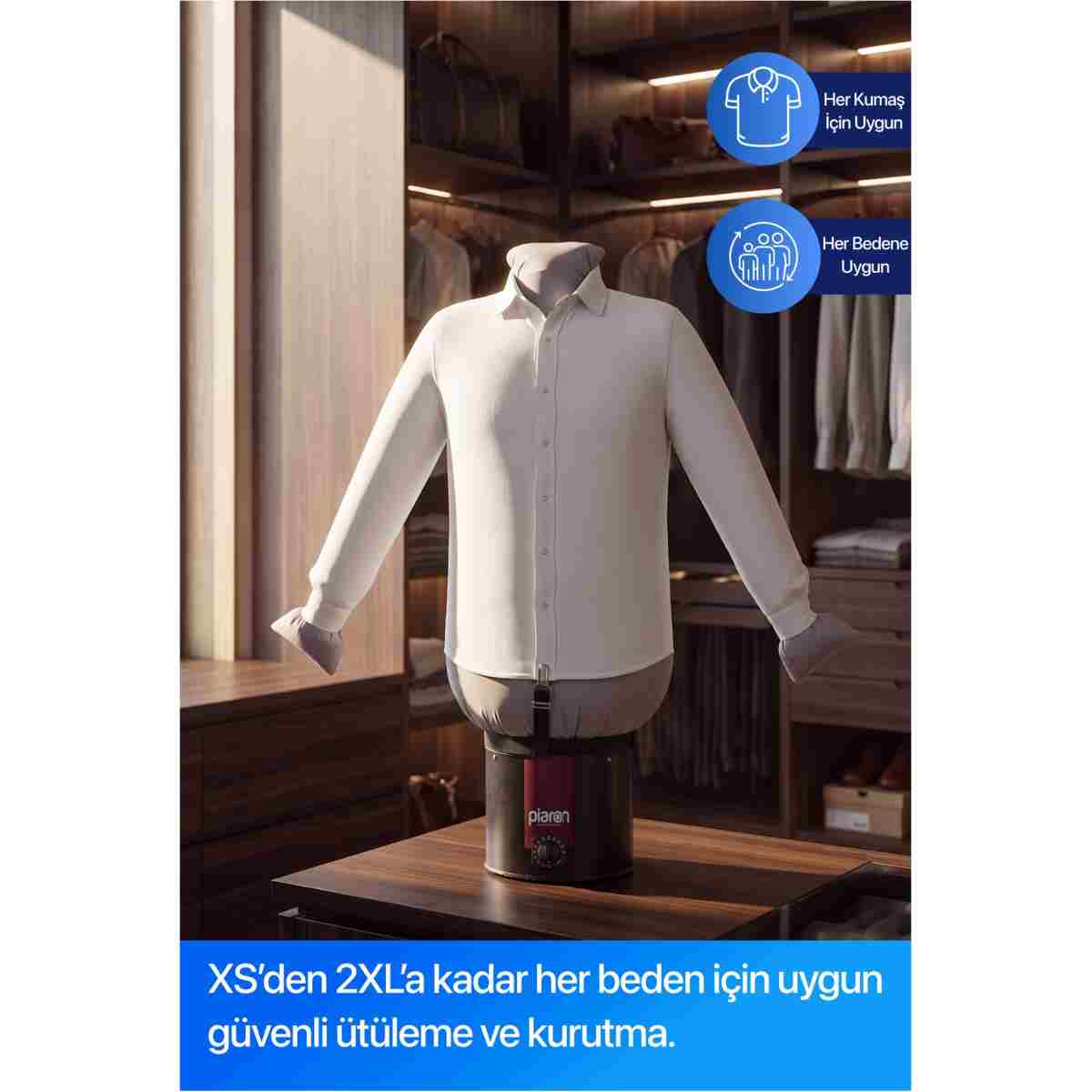PİARON Otomatik Ütüleme ve Kırışıklık Giderme Cihazı - Görsel 2