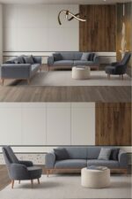 EDSY HOME Rebull 3+3+1 Koltuk Takımı Antrasit - Görsel 13