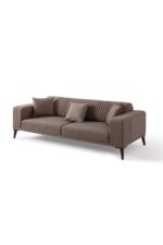 EDSY HOME Regnar 3+3+1+1 Koltuk Takımı Kahverengi - Görsel 7