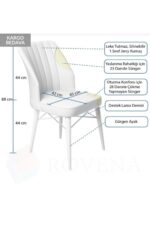 Kaktüs Avm 6 Kişilik Açılır Mdf Masa Sandalye Takımı Mutfak Masası Takımı Salon Masası - Görsel 4