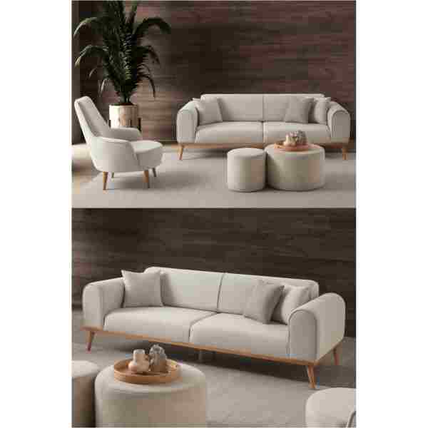 EDSY HOME Rebull 3+1 Koltuk Takımı Bej Renk