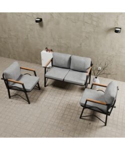Alternative view of MB GARDEN FURNITURE Simetri Model, Balkon, Bahçe, Cafe, Metal Koltuk Takımı, Bahçe Takımı , Çay Seti, 2+1+1 süngerli