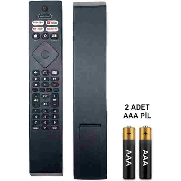 Philips 4K UHD Android Tv 50PUS7906/62 / 43PUS7906 / 55PUS7906 / 65PUS7906 / 70PUS7906 Kumanda 1.KALİTE 2ADET PİL