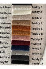 Bilgin Design Fasulye Teddy Koltuk Takımı 3+3+1+1 Süt Beyaz - Görsel 13