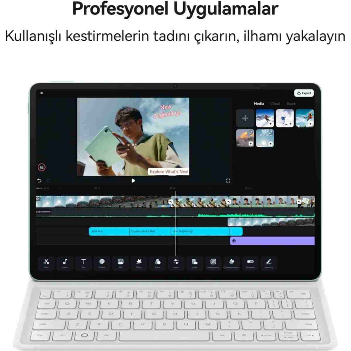 Huawei Yeni (2026) MatePad 11.5S Ultra Net PaperMatte Ekran 12GB 256GB Yeşil + Ayrılabilir Klavye - Görsel 3