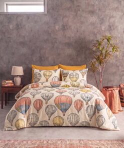 Tabu Home Cappadocia Balon Çarşafı Lastikli Krem Tek Kişilik Nevresim Takımı