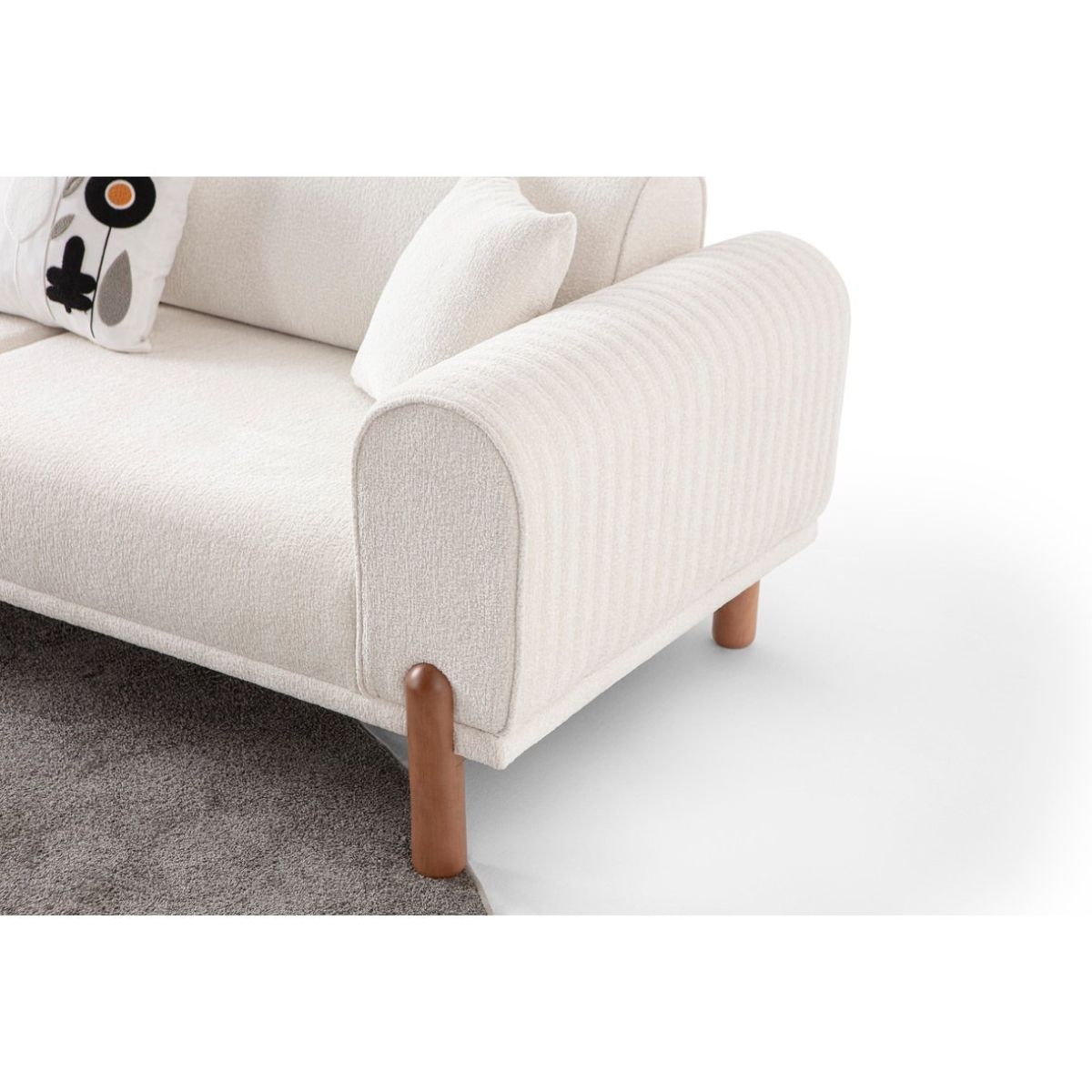 EDSY HOME Armoni 3+3 Koltuk Takımı Krem - Görsel 6