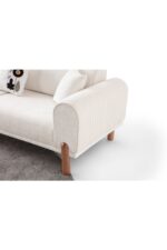 EDSY HOME Armoni 3+3 Koltuk Takımı Krem - Görsel 6