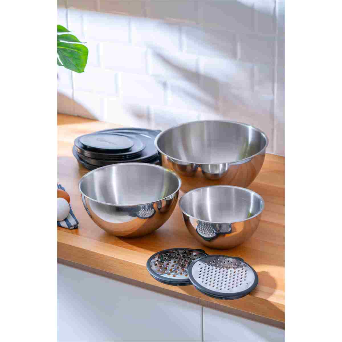 ACAR Karat 9 Parça Rendeli Karıştırma ve Saklama Kabı (16-20-24 cm) - Görsel 7