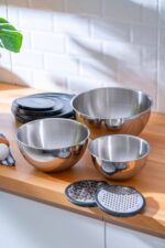 ACAR Karat 9 Parça Rendeli Karıştırma ve Saklama Kabı (16-20-24 cm) - Görsel 7