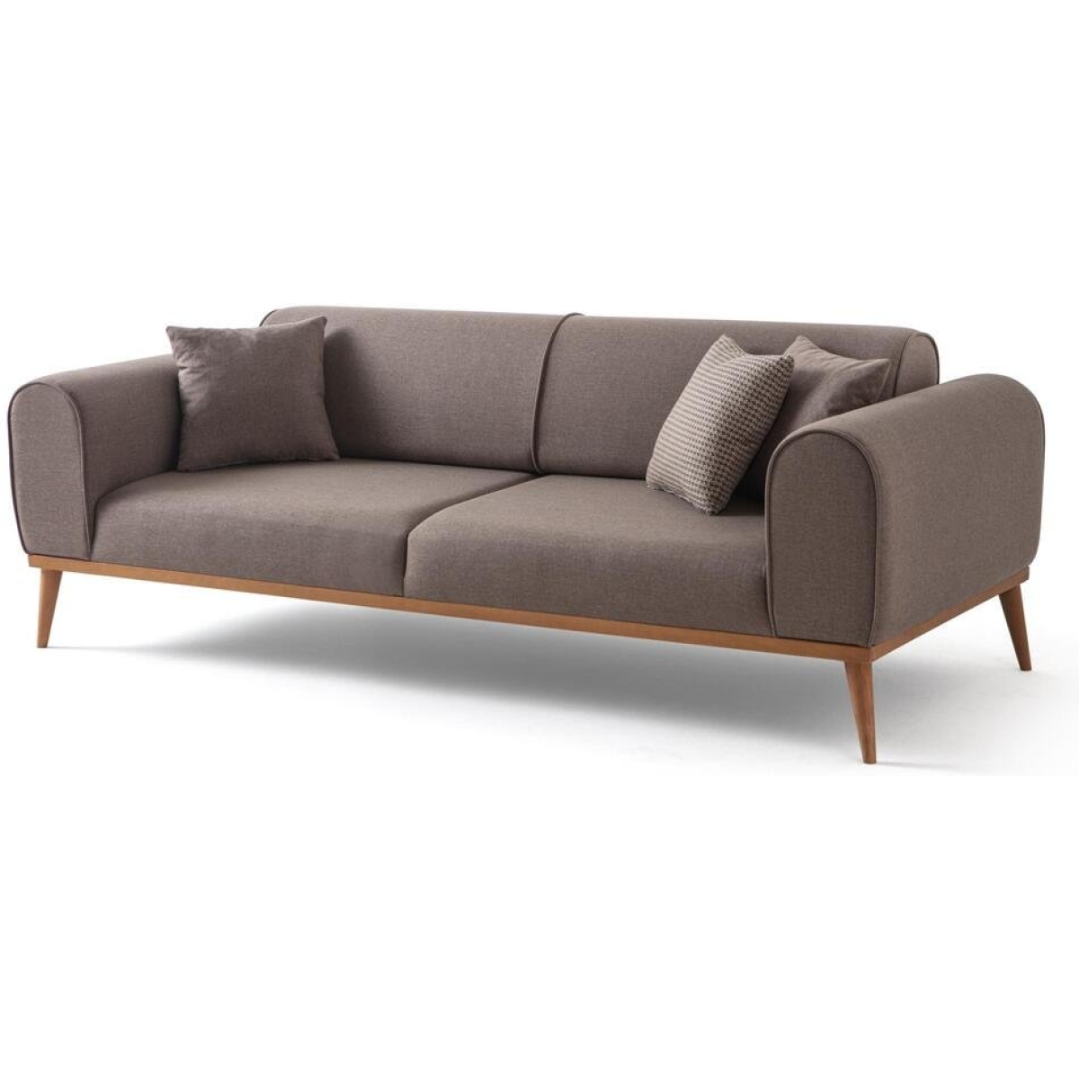 EDSY HOME Rebull 3+1 Koltuk Takımı Kahverengi + Sütlü Kahve - Görsel 4