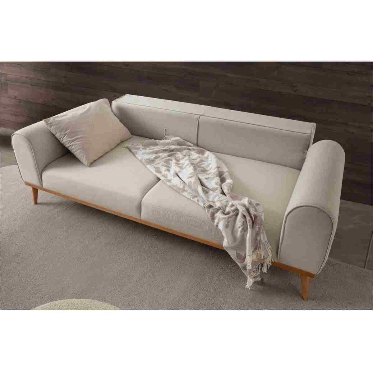 EDSY HOME Rebul 3+3+1 Koltuk Takımı Bej Renk - Görsel 5