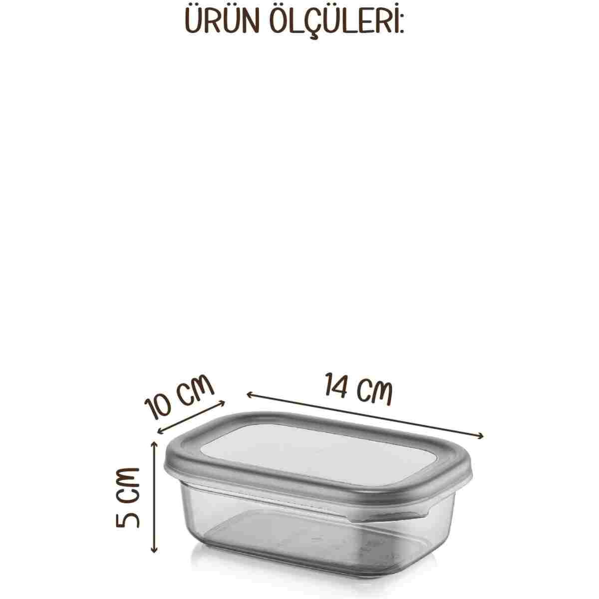 Vienev Beyaz Serigrafi Etiketli 12li Peggy Dikdörtgen Baharat Saklama Kabı Seti 400 ml Antrasit - Görsel 15