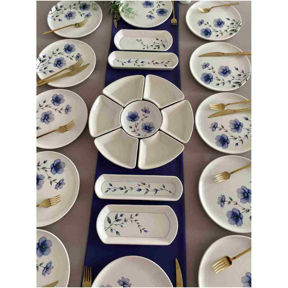 VENÜS HOME DECORATION Mor Menekşe 12 Kişilik 23 Parça Kahvaltı Takımı - Görsel 4