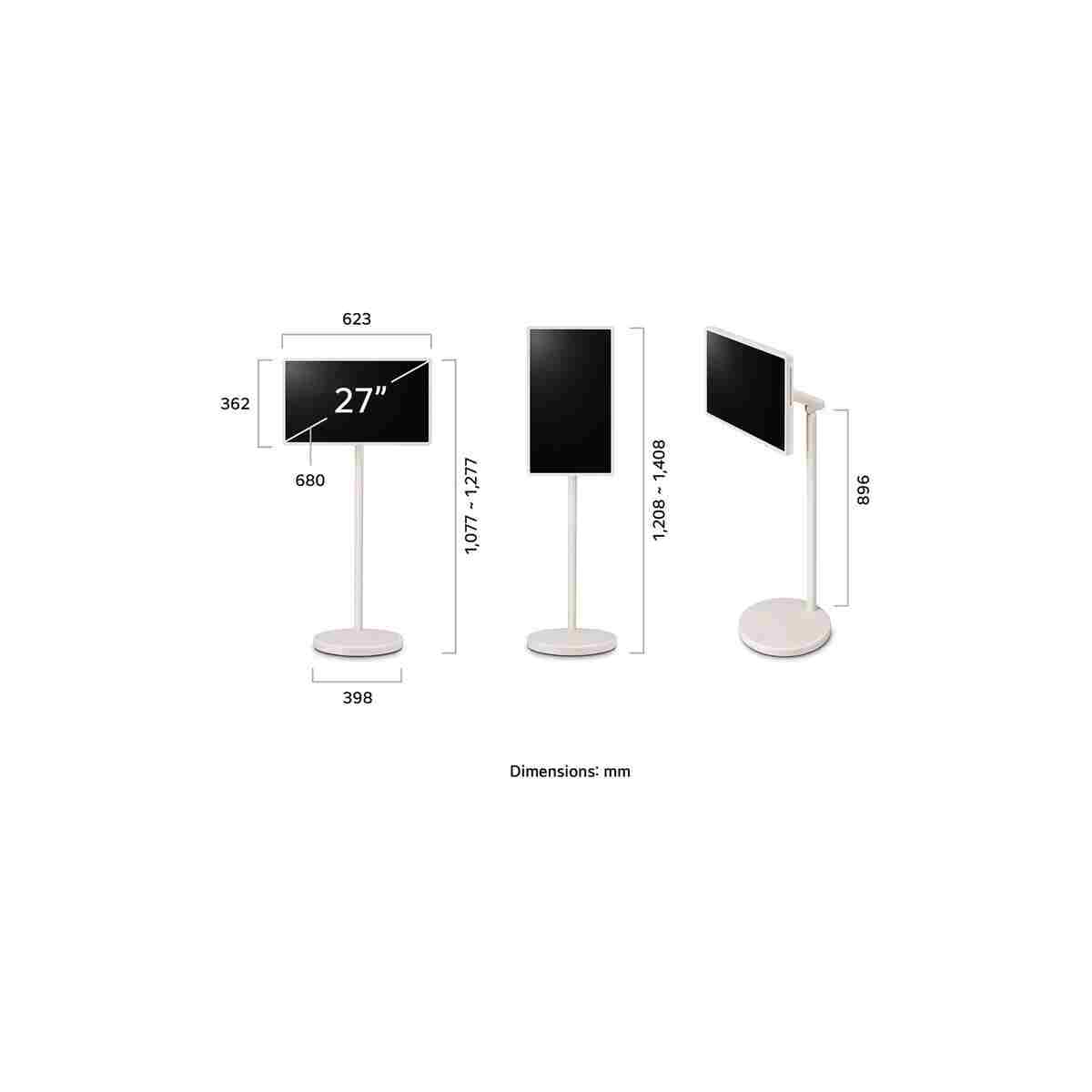 LG StanbyMe 2 - 27LX6TDGA 27" WebOS 70 Ekran Dokunmatik Taşınabilir LED TV - Görsel 11