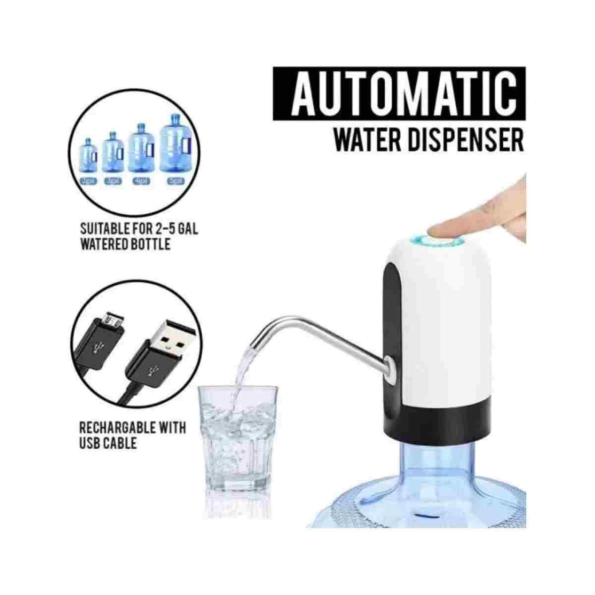 Genel Markalar Automatic Water Dıspenser Şarjlı Otomatik Damacana Dijital Yeni Nesil Su Pompası Usb Şarjlı - Görsel 2