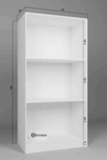 midoser Lucas 2 Kapılı Yüklük, Yorgan, Yastık Dolabı - Mat Beyaz 1600-80, 190 cm - Görsel 12