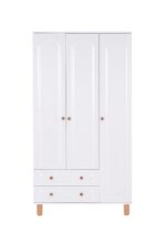 Kilim Mobilya Bohera Bohem Üç Kapaklı Dolap (MDF kapaklı, yüksek ayaklı, iki çekmeceli , 200cm yükseklikte) - Görsel 3