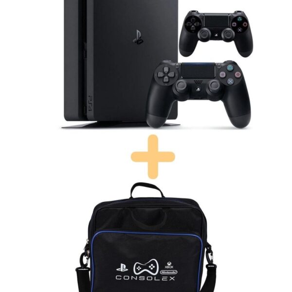 Sony Ps4 1 Tb + Slim Kasa 2 Adet V2 Kol + CONSOLEX Çanta + Yenilenmiş + 12 Ay Garanti 2016-2116-2216