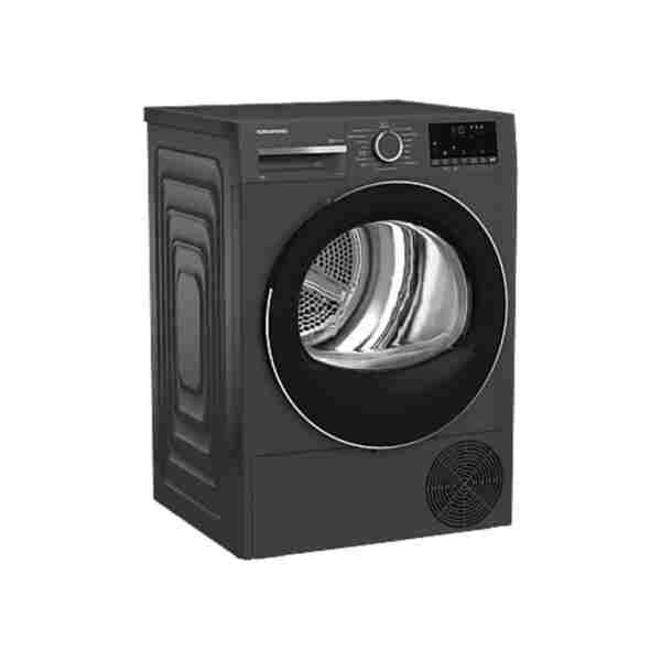 Grundig GPDH 9645 E Enerji Sınıfı 9kg Isı Pompalı Kurutma Makinesi Koyu Gri