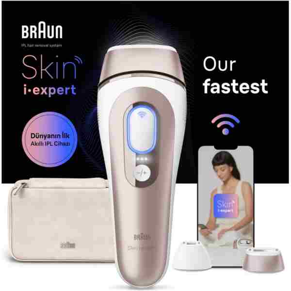 Braun IPL Skin i·expert, Evde Tüy Alma, Ücretsiz Uygulama, Çanta, Gillette Venus, 2 Başlık, PL7147