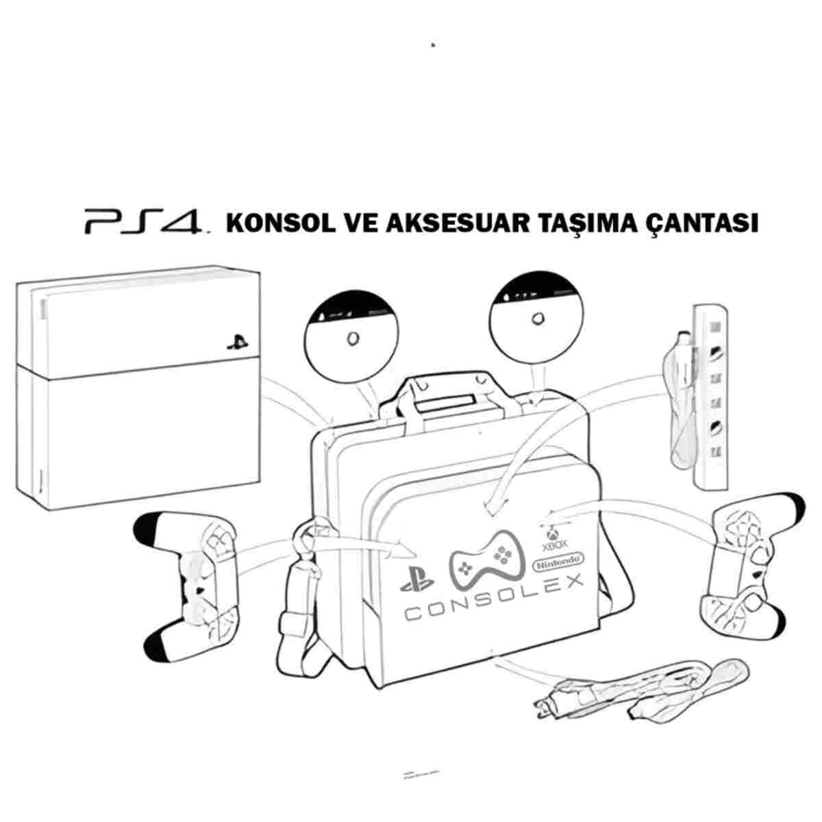 Sony PlayStation 4 Slim 500GB + FC 24 Disk Oyun + 1 Adet V2 Kol + ConsoleX Çanta (Yenilenmiş) - Görsel 7