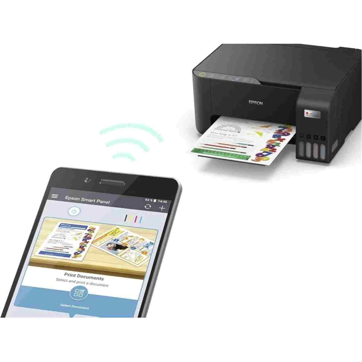 EPSON Çok Fonksiyonlu Renkli Tanklı Wi-Fi Yazıcı USB Bağlantı Destekli Baskı Tarama Kopyalama Özellikli Enerji Tasarruflu Heat-Free Teknolojili Yazıcı - Görsel 5