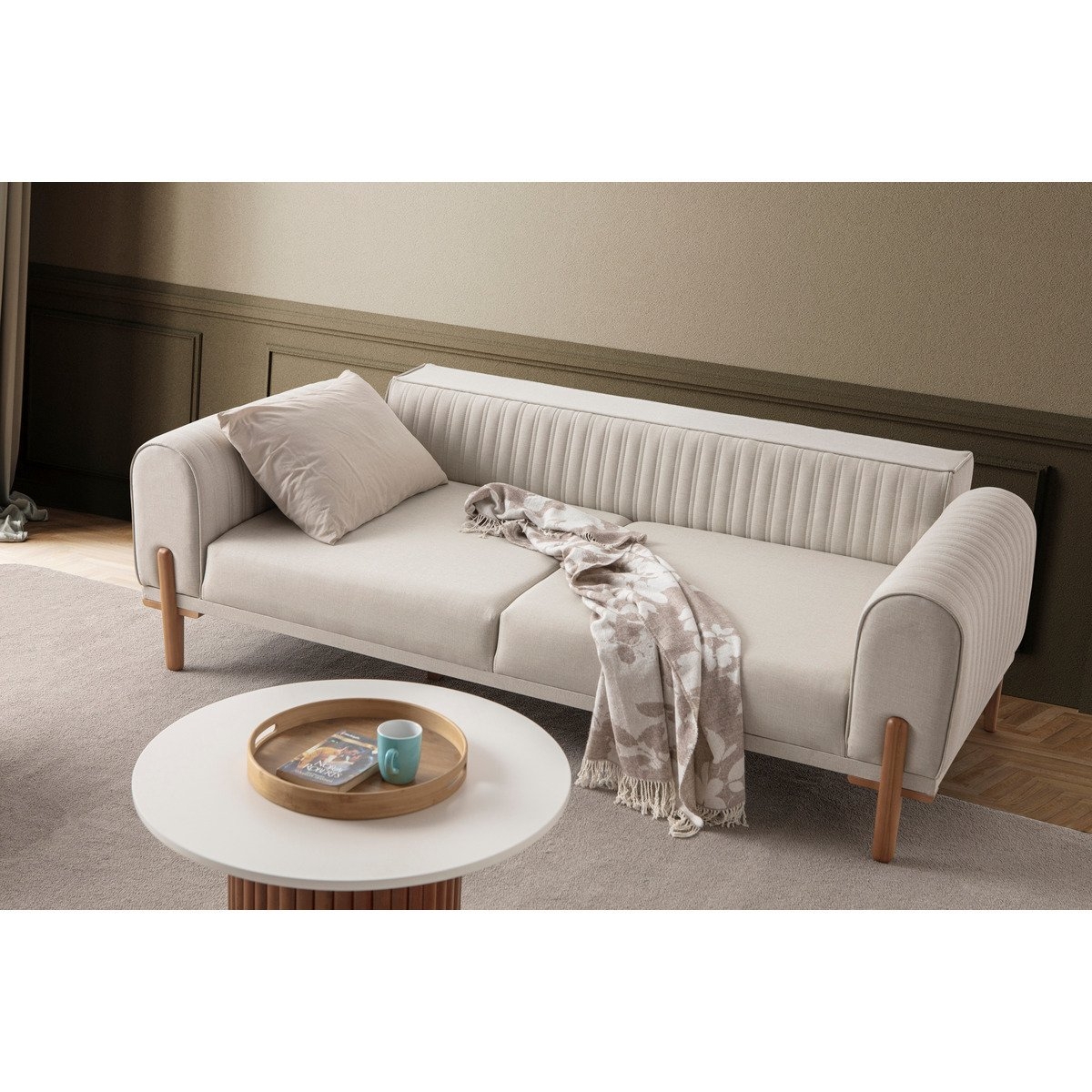 EDSY HOME Galata 3 3 Koltuk Takımı Krem - Görsel 4