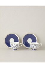 English Home Valentina New Bone China 4 Parça 2 Kişilik Kahve Fincan Takımı 80 ml Açık Yeşil - Görsel 6