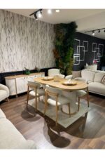 OZAYCONCEPT Bohem masa sandalye takımı 6'lı