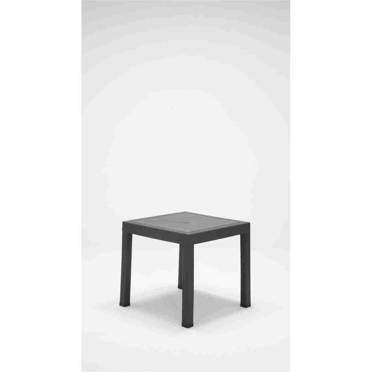 MOBETTO Home Rattan Kollu 4 Kişilik Bahçe Balkon Masa Takımı Antrasit - Görsel 3
