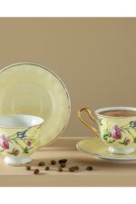 English Home Vanilla New Bone China Kahve Fincan Takımı 4 Parça 2 Kişilik Açık Pembe - Görsel 7