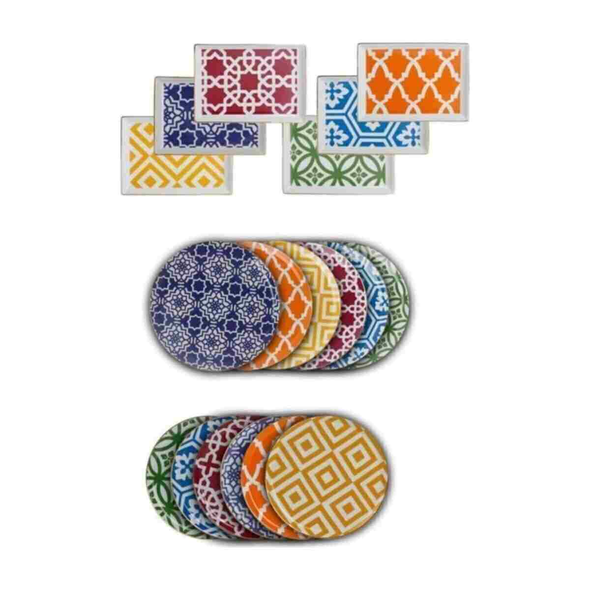 Porland Morocco 18 Parça 6 Kişilik Ikram Ve Kahvaltı Takımı 04a P021276 - Görsel 6