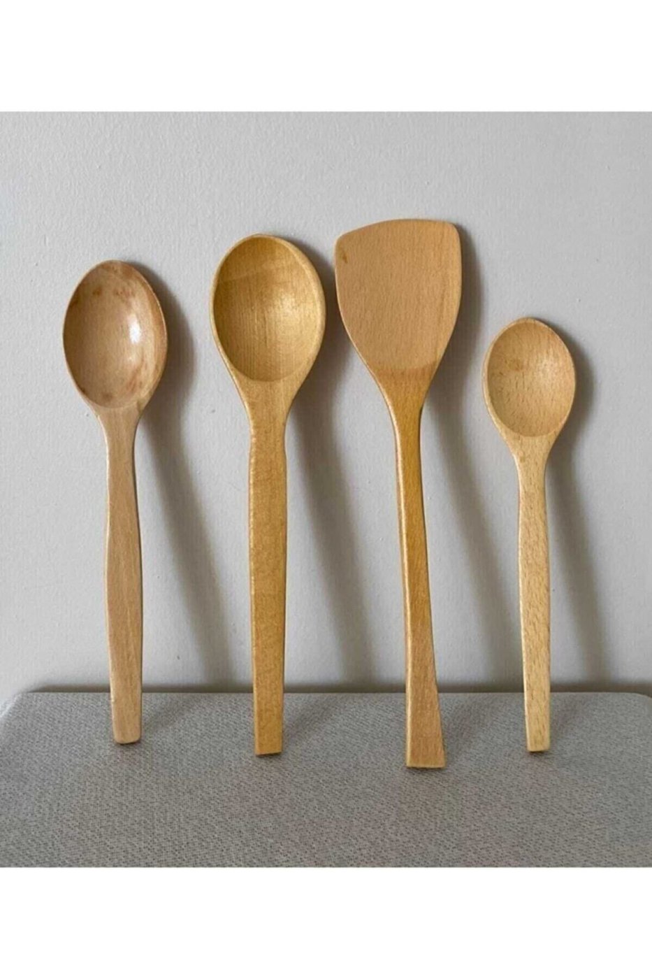 8452815e9a58e219cef98ccb4dc77561 L'Opaline 4'lü Tahta Kaşık Yemek Gereçleri - 4 Boy Bambu Kaşık -tahta Kaşık.hediyeli(23 CM-28 CM-32 CM.) - Görsel 1