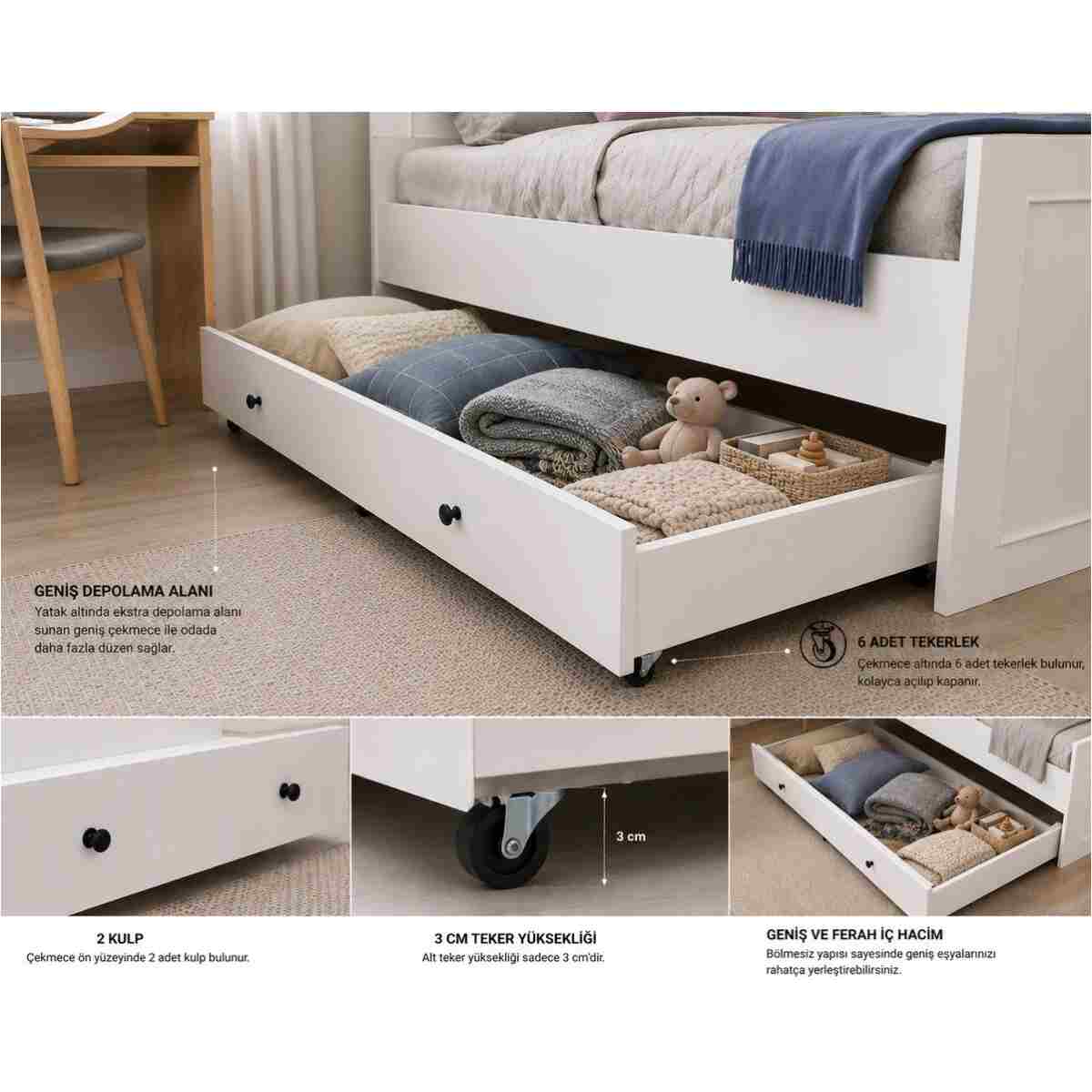 VENATTO MADRİD LARCH GENÇ ODASI (%100MDF) - Görsel 6